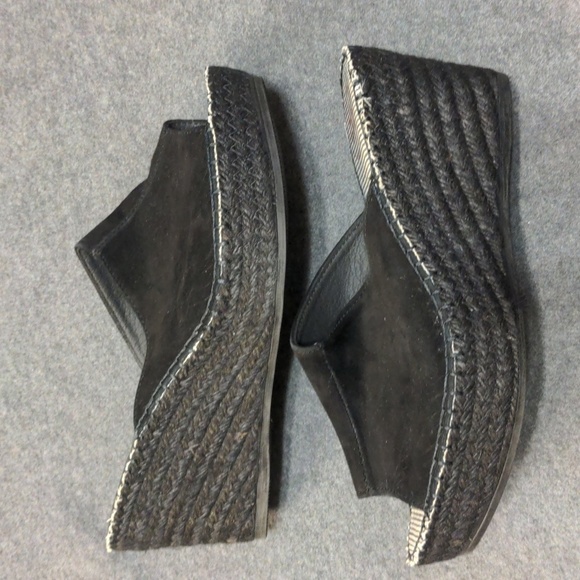 Toni Pons Lorena Wedge Sandals, Women's Size US 9.5-10 / EU 41, Black NEW - Picture 3 of 8